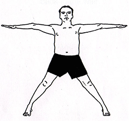 trikonasana step two