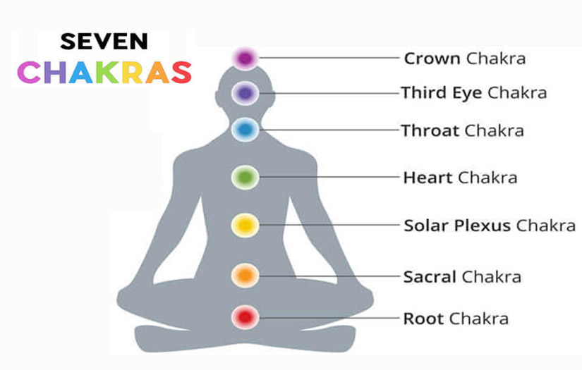7 Chakras Yoga Pose Canvas For Spiritual Guidance | Chakra Pot – Chakrapot