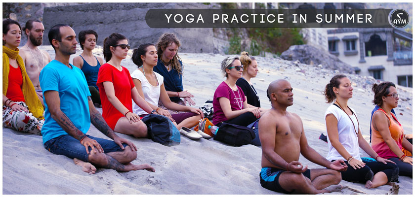 yoga practice in summer