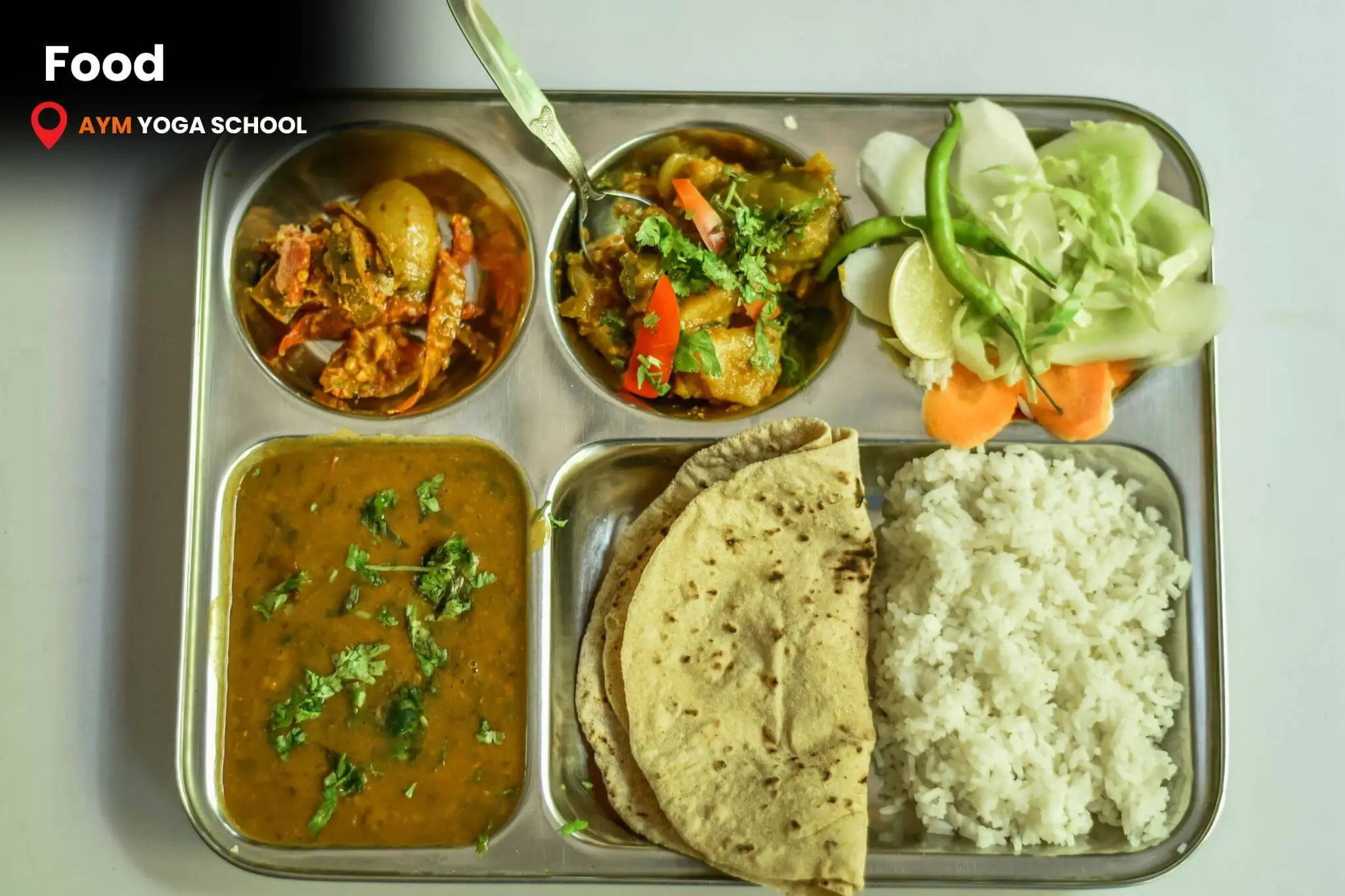 Spacious yoga hall with wooden flooring in Rishikesh