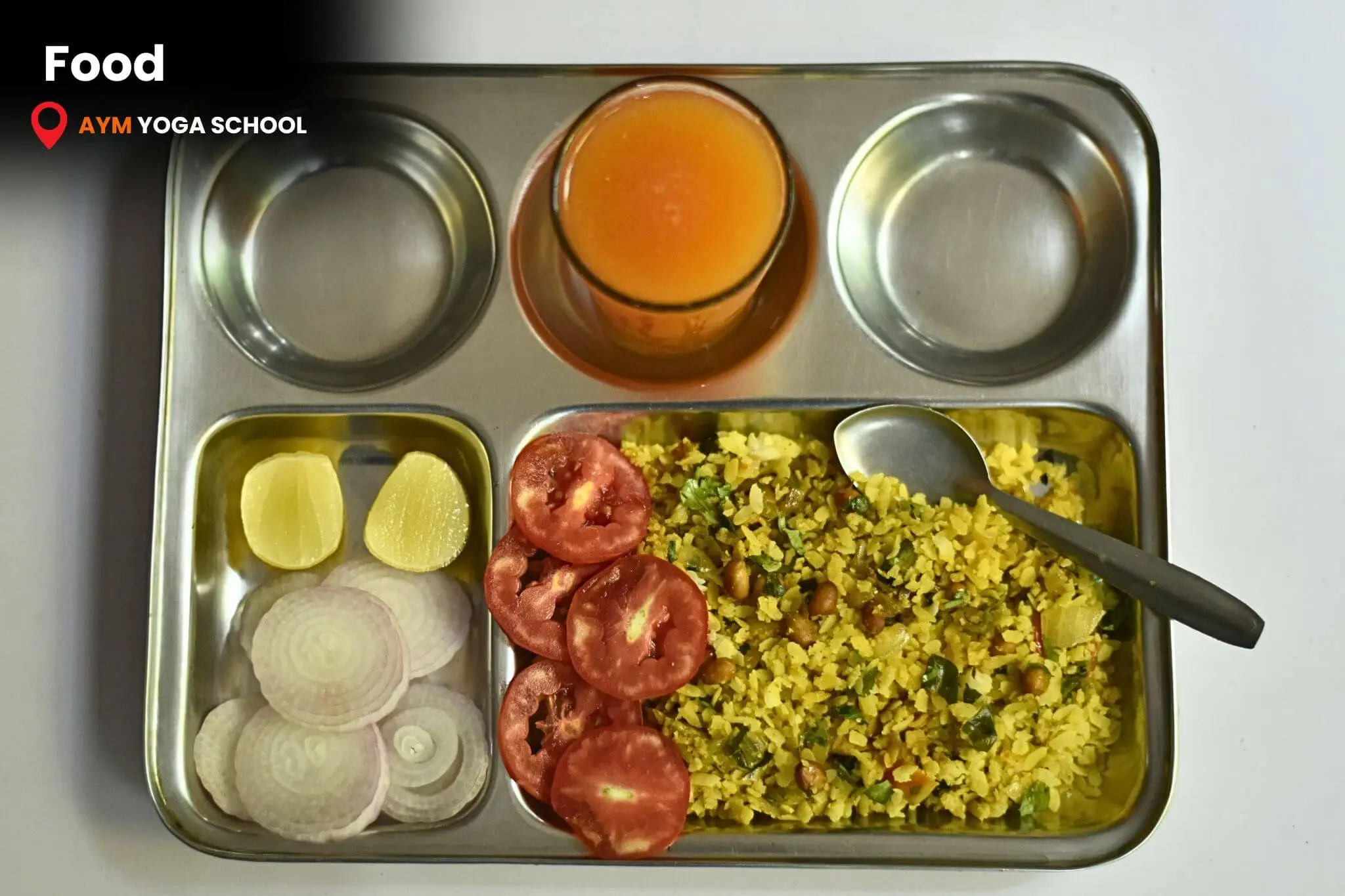 Yoga hall surrounded by greenery in Rishikesh
