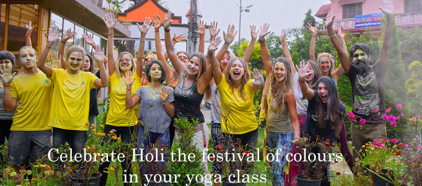 Celebrate Holi the festival of colours in your yoga school